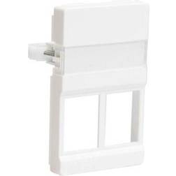 Belden Outlet 2xrj45 50x77mm white cdt design f