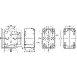 Schneider Electric Kasse Abs 138x93x72 Gråt Låg