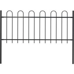 vidaXL Garden Fence with Hoop Top 170x130cm