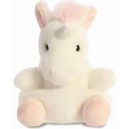 Aurora 33482, Palm Pals Sassy Unicorn, 5In, Soft Toy, White & Pink