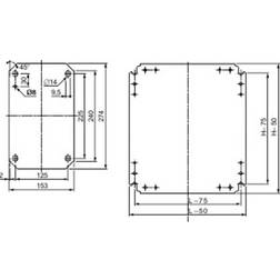 Schneider Electric Montageplade 800X600