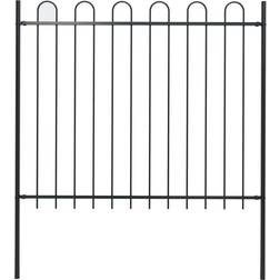 vidaXL Garden Fence with Hoop Top 170x200cm