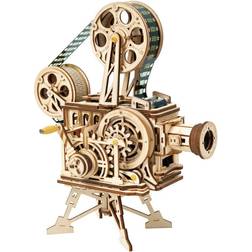 Robotime Mekanisk 3D byggesæt i træ, filmfremviser