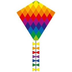 Invento enradig barnsdrake Eddy Rainbow Patchwork 45 x 50 cm
