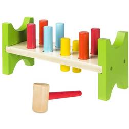 Banco De Madera Con Figuras Y Martillo Play & Learn