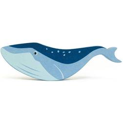 havsdjur Whale junior 20,2 x 6 cm träblått