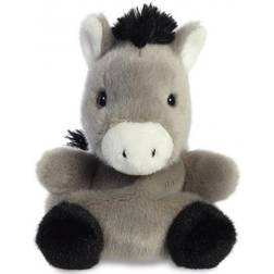 Aurora 33529, Palm Pals Eli Donkey, 5In, Soft Toy, Grey