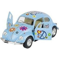 Goki Bil i metall Volkswagen classical Beetle (1967) Hippie rosa