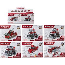 BigBuy Konstruktionsspil Magical Bodel Rød (14 x 10 cm)