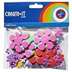 Haza 192301 Foam Stickers Bloemen, Pack of 70