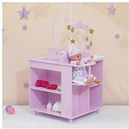 Teamson Kids Olivia's Little World Doll Changing Station Purple