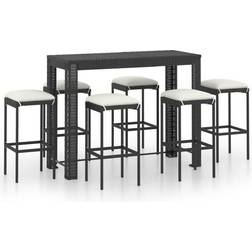 vidaXL 3064787 Conjunto de Bar Exterior, 1 Mesa incl. 6 Sillas