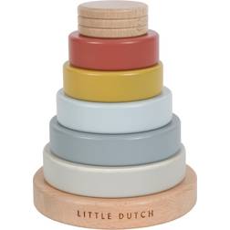 Little Dutch Anillos De Madera Apilables Montessori Pure&Nature