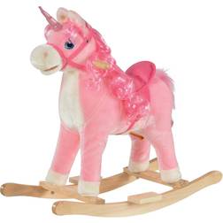 Homcom Wooden Unicorn Rocking Horse