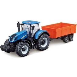 Toymax Burago traktor med tippingtrailer