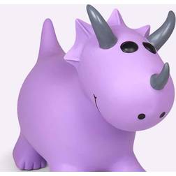 Happy Hopperz Purple Triceratops