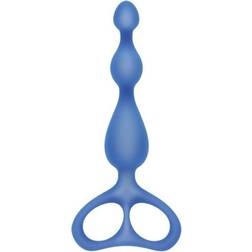 Anal Beads S Pleasures Shorty Blue Silicone