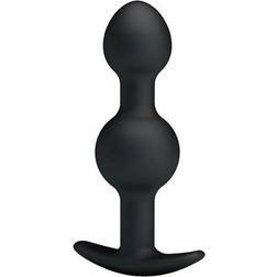 Pretty Love Anal Beads Black Silicone