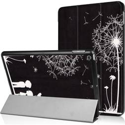 MTK Til Ipad 9.7 (2018) 9.7 (2017) Tri -fold Stand Case Mælkebøtte Black