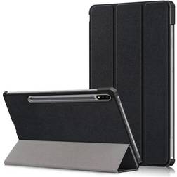 MTK Tri-fold Stand Smart Case For Samsung Galaxy Tab S7 Fe Black