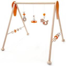 Hess 13385 Babyspielgerät "Pferd" nature orange Gym aus Erzgebirge Holz