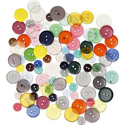 Creativ Company Knappe Mix 100 stk. Ass