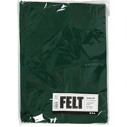 Creotime Craft Felt, A4, 210x297 mm, thickness 1,5-2 mm, dark green, 10 sheet/ 1 pack