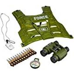 Johntoy Army Soldier klädd soldatgrön 5-delad