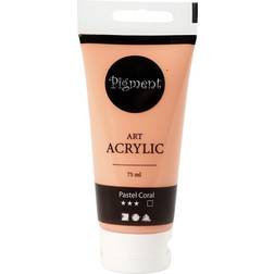 Creotime Pigment Art Acrylic Paint Pastel Coral, 75ml