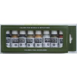 Vallejo 70.118, 17 ml, Blå, mässing, brons, Koppar, Guld, Grå, Silver, Metallisk, Flaska