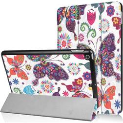 MTK iPad 9.7" (2017 2018) Slim fit tri-fold fodral Butterflies