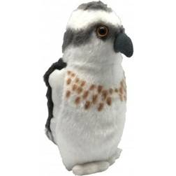 Wild Republic 22216 Balbuzard pêcheur, animal en peluche avec son, cadeaux pour enfants, 13 cm Osprey with Authentic Bird Sound, Soft Toy for Kids, 13cm, Black-White