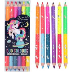Ylvi & the Minimoomis Depesche 6243 Duo Colouring Design, 6 Pencils with 2