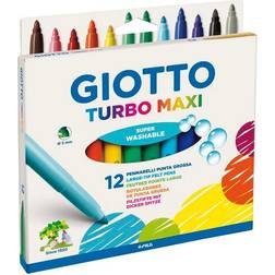 Giotto Pack of Turbo Maxi Fibre Pens 12