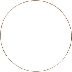 Creativ Company Metal Wire Ring, D: 30 cm, thickness 3 mm, gold, 1 pc