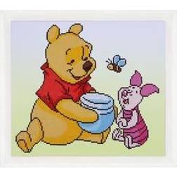 Vervaco Diamond Painting Kit: Disney Pooh with Piglet, Multi-Colour, 36 x 32cm