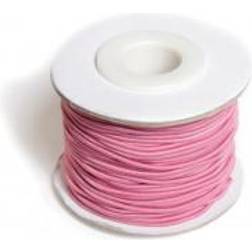 Elastiskt Snöre Rosa 1,2mm 25m