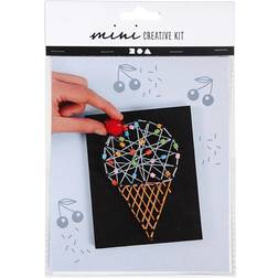 Creativ Company Pysselset Textil String Art Glasstrut