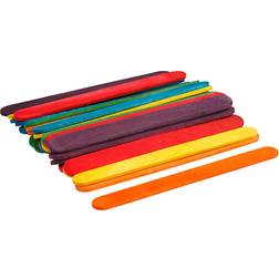 Creotime Wooden Craft Sticks Colored, 30pcs