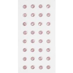 Creativ Company Rhinsten, diam. 8 mm, lyserød, 32 stk. 1 pk