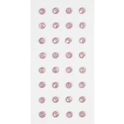 Självhäftande Rhinestones Rosa 32 st