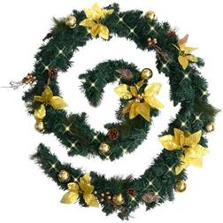 vidaXL Garland with LED Lights Julepynt