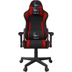 Gembird Scorpion Fabric Gaming Chair - Black Mesh/Red Mesh
