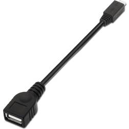 Aisens USB A-USB Micro B 2.0 M-F 0.2m