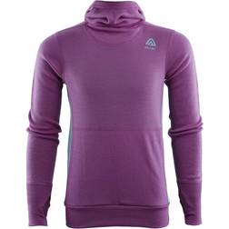 Aclima Kid's Warmwool Hood Sweater - Sunset Purple/Reefwaters (101808-310)