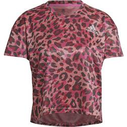 adidas Fast Primeblue Graphic T-shirt Women - Hazy Rose/Multicolor