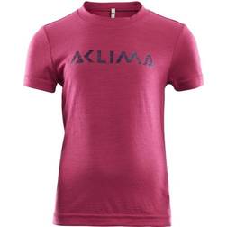 Aclima Kid's Lightwool T-shirt - Cerise (102955-89)