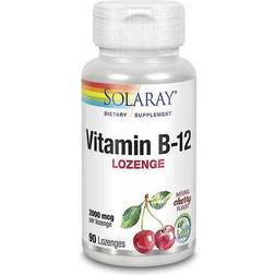 Solaray Vitamin-B12 Cherry 2000mcg 90 st