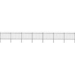 vidaXL Garden Fence with Spear Top 1190x170cm