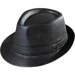 Widmann Sort Læderlook Fedora